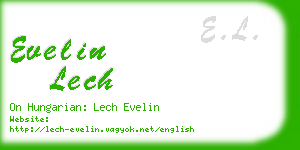 evelin lech business card